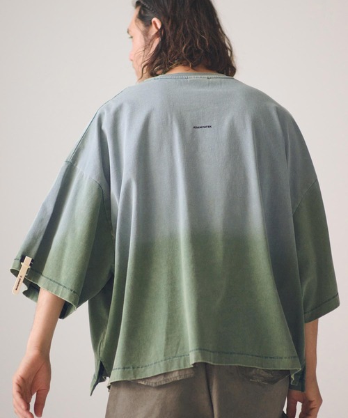 ADAM PATEK(アダムパテック)の「ADAMPATEK/widebox aging T/ワイドボックスエイジングTシャツ(Tシャツ/カットソー・メンズ・グリーン/ピンク/ブラック/ホワイト・1/2)」の20枚目の写真