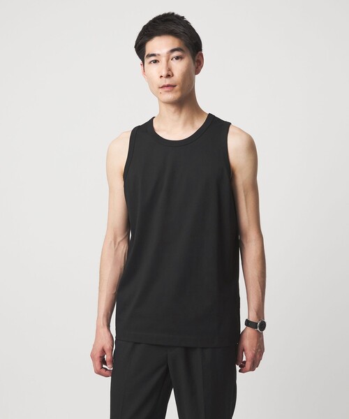 green label relaxing（グリーンレーベルリラクシング）の「ドライ タンクトップ -吸水速乾-（タンクトップ・メンズ・ブラック/ホワイト/ライトグレー・M/L/S/XL）」の2枚目の写真