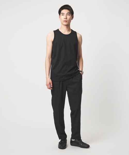 green label relaxing（グリーンレーベルリラクシング）の「ドライ タンクトップ -吸水速乾-（タンクトップ・メンズ・ブラック/ホワイト/ライトグレー・M/L/S/XL）」の6枚目の写真