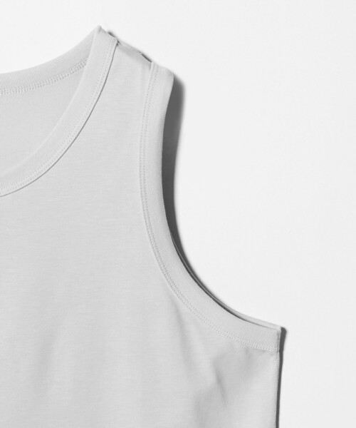 green label relaxing（グリーンレーベルリラクシング）の「ドライ タンクトップ -吸水速乾-（タンクトップ・メンズ・ブラック/ホワイト/ライトグレー・M/L/S/XL）」の13枚目の写真