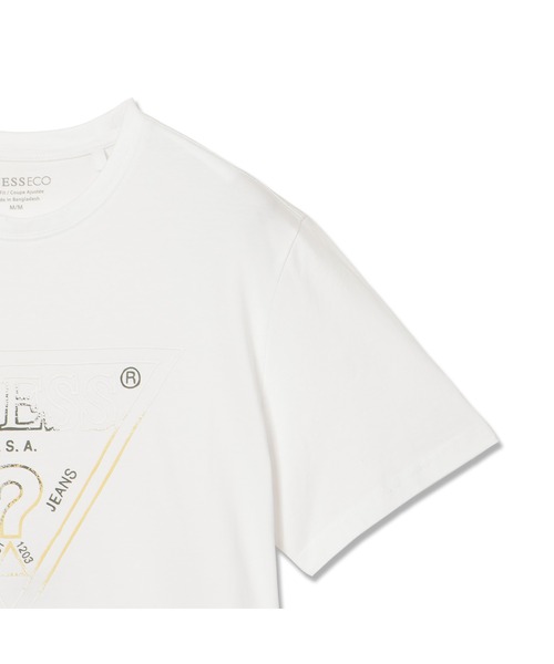 Guess(ゲス)の「TRIANGLE Hd Multicolor Tee Tシャツ ロゴTシャツ(Tシャツ/カットソー・メンズ・ブラック/ベージュ/ホワイト・SMALL/MEDIUM/LARGE/X-LARGE/XX-LARGE)」の10枚目の写真