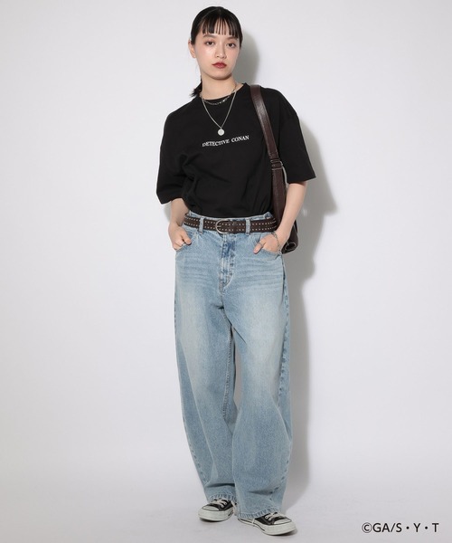 PBLIM（ページボーイリム）の「【名探偵コナン】バックプリントTシャツ【PBLIM】（Tシャツ/カットソー・レディース・ブラック/オフホワイト・FREE）」の4枚目の写真