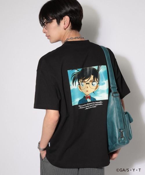 PBLIM（ページボーイリム）の「【名探偵コナン】バックプリントTシャツ【PBLIM】（Tシャツ/カットソー・レディース・ブラック/オフホワイト・FREE）」の5枚目の写真