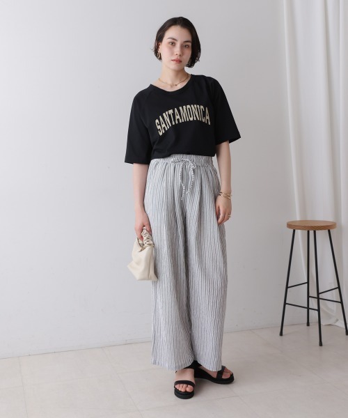 Bou Jeloud(ブージュルード)の「ストライプパンツ(その他パンツ・レディース・オフホワイト/ベージュ・FREE)」の6枚目の写真