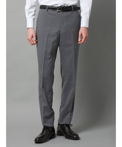 SUIT SQUARE（スーツスクエア）の「テーパードパンツ／ウォッシャブル／ストレッチ／接触冷感／RENU／無地／IN05（スラックス・メンズ・ブラウン/グレー/ブルー/ブラック・SS/S/M/L/LL/3L/4L）」の2枚目の写真