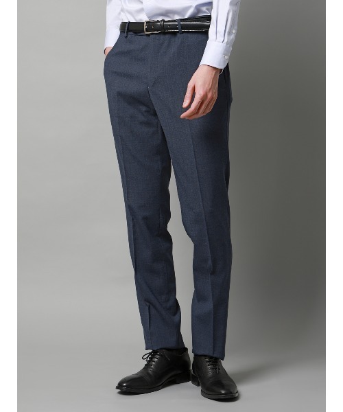 SUIT SQUARE（スーツスクエア）の「テーパードパンツ／ウォッシャブル／ストレッチ／接触冷感／RENU／無地／IN05（スラックス・メンズ・ブラウン/グレー/ブルー/ブラック・SS/S/M/L/LL/3L/4L）」の4枚目の写真