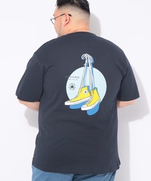Tシャツ 半袖 メンズ 大きいサイズ バックシューズプリント クルーネック カットソー CONVERSE (コンバース)
