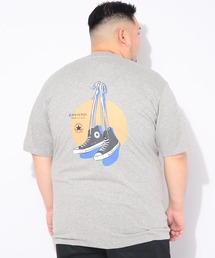 Tシャツ 半袖 メンズ 大きいサイズ バックシューズプリント クルーネック カットソー CONVERSE (コンバース)