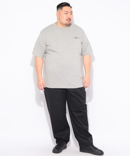 CONVERSE(コンバース)の「Tシャツ 半袖 メンズ 大きいサイズ バックシューズプリント クルーネック カットソー CONVERSE (コンバース)(Tシャツ/カットソー・メンズ・ネイビー/グレー・3L/5L/4L)」の5枚目の写真