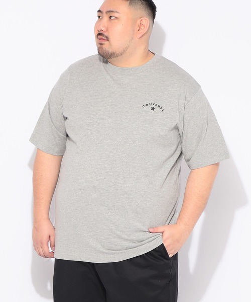 CONVERSE(コンバース)の「Tシャツ 半袖 メンズ 大きいサイズ バックシューズプリント クルーネック カットソー CONVERSE (コンバース)(Tシャツ/カットソー・メンズ・ネイビー/グレー・3L/5L/4L)」の4枚目の写真