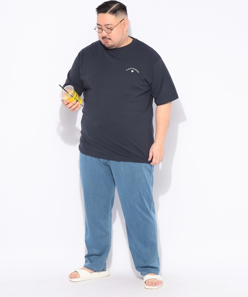 CONVERSE(コンバース)の「Tシャツ 半袖 メンズ 大きいサイズ バックシューズプリント クルーネック カットソー CONVERSE (コンバース)(Tシャツ/カットソー・メンズ・ネイビー/グレー・3L/5L/4L)」の10枚目の写真