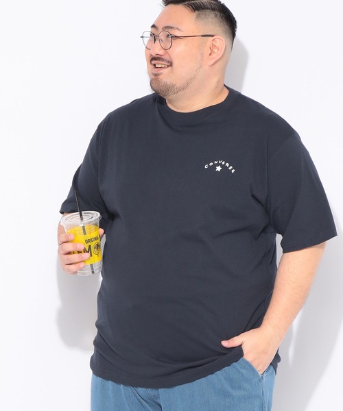 CONVERSE(コンバース)の「Tシャツ 半袖 メンズ 大きいサイズ バックシューズプリント クルーネック カットソー CONVERSE (コンバース)(Tシャツ/カットソー・メンズ・ネイビー/グレー・3L/5L/4L)」の8枚目の写真