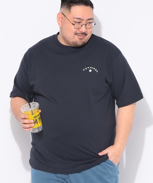 CONVERSE(コンバース)の「Tシャツ 半袖 メンズ 大きいサイズ バックシューズプリント クルーネック カットソー CONVERSE (コンバース)(Tシャツ/カットソー・メンズ・ネイビー/グレー・3L/5L/4L)」の14枚目の写真