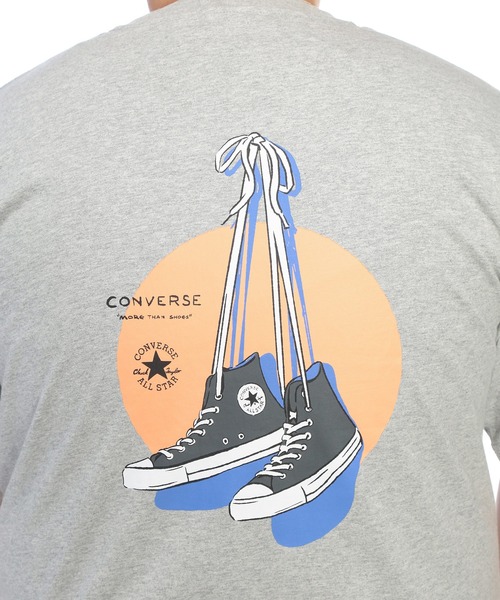 CONVERSE(コンバース)の「Tシャツ 半袖 メンズ 大きいサイズ バックシューズプリント クルーネック カットソー CONVERSE (コンバース)(Tシャツ/カットソー・メンズ・ネイビー/グレー・3L/5L/4L)」の18枚目の写真