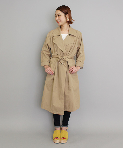 mystic（ミスティック）の「【mystic】オーバーコート（その他アウター・レディース・ベージュ/ベージュ系その他/ネイビー・ﾌﾘ-）」の6枚目の写真