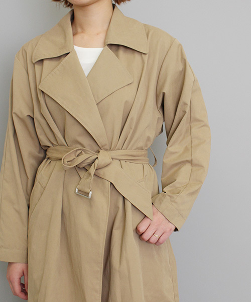 mystic（ミスティック）の「【mystic】オーバーコート（その他アウター・レディース・ベージュ/ベージュ系その他/ネイビー・ﾌﾘ-）」の4枚目の写真