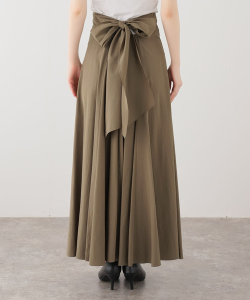 VERMEIL par iena(ヴェルメイユパーイエナ)の「レーヨンマキシフレア(スカート・レディース・カーキ・FREE)」の10枚目の写真