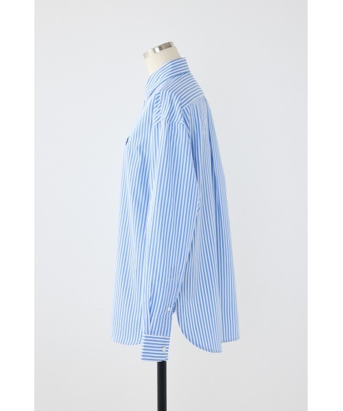 SHEL'TTER ORIGINAL（シェルターオリジナル）の「【POLO RALPH LAUREN】ストライプド ポプリン シャツ（シャツ/ブラウス・レディース・ブルー・SMALL）」の8枚目の写真