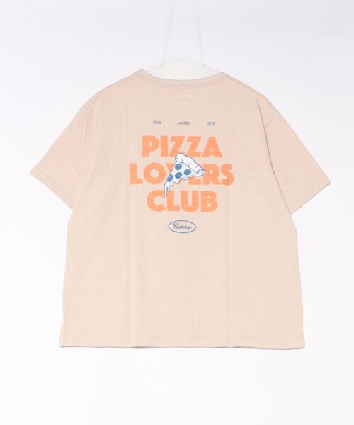 Catchup（ケチャップ）の「“PIZZA LOVERS CLUB” バックプリントTシャツ（大人サイズ）（Tシャツ/カットソー・レディース・ベージュ/チャコールグレー・S/M/L）」の4枚目の写真