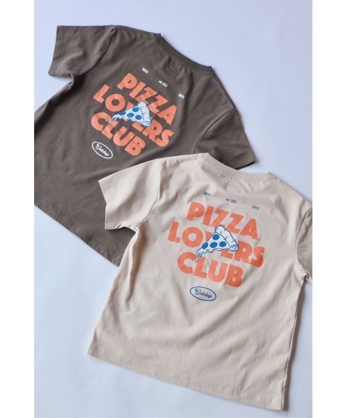 Catchup（ケチャップ）の「“PIZZA LOVERS CLUB” バックプリントTシャツ（大人サイズ）（Tシャツ/カットソー・レディース・ベージュ/チャコールグレー・S/M/L）」の3枚目の写真