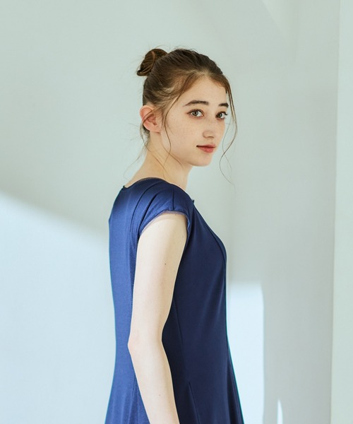 12Twelve Agenda(トゥエルブ アジェンダ)の「ポイントシアーカットソーワンピース(ワンピース・レディース・ネイビー/ブラウン/ブラック・M)」の15枚目の写真