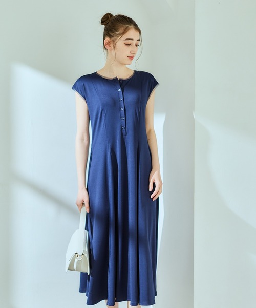 12Twelve Agenda(トゥエルブ アジェンダ)の「ポイントシアーカットソーワンピース(ワンピース・レディース・ネイビー/ブラウン/ブラック・M)」の7枚目の写真
