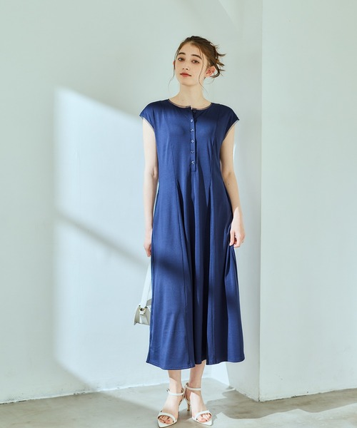 12Twelve Agenda(トゥエルブ アジェンダ)の「ポイントシアーカットソーワンピース(ワンピース・レディース・ネイビー/ブラウン/ブラック・M)」の8枚目の写真