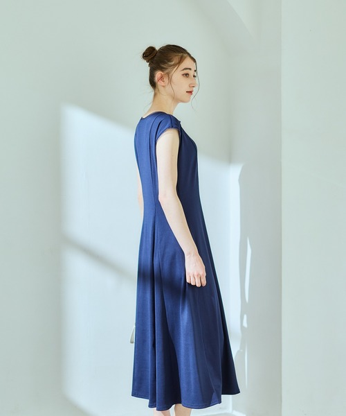 12Twelve Agenda(トゥエルブ アジェンダ)の「ポイントシアーカットソーワンピース(ワンピース・レディース・ネイビー/ブラウン/ブラック・M)」の10枚目の写真