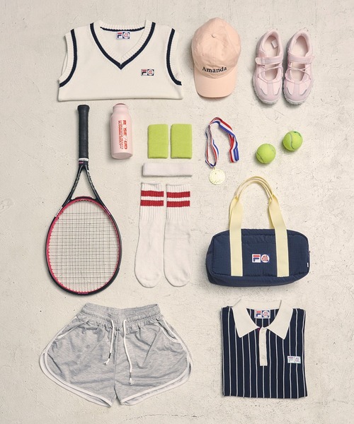FILA(フィラ)の「(FILAⅹROSEBUD)V-NECK VEST(ベスト・レディース・ネイビー/ホワイト・ONE SIZE)」の12枚目の写真
