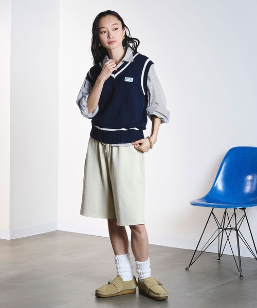FILA(フィラ)の「(FILAⅹROSEBUD)V-NECK VEST(ベスト・レディース・ネイビー/ホワイト・ONE SIZE)」の22枚目の写真