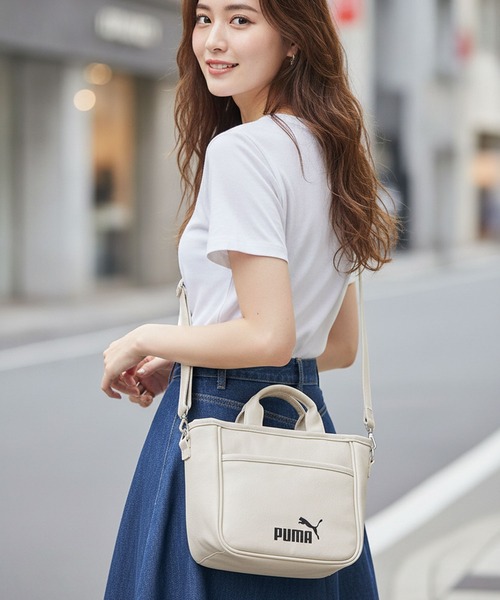 PUMA/プーマ】【PUレザー 高見え】ビンテージPUミニトートバッグ