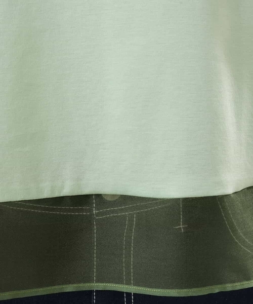 MK MICHEL KLEIN（エムケーミッシェルクラン）の「[洗える]シアー切替えランタンスリーブカットソー（Tシャツ/カットソー・レディース・ホワイト/ミント/ベージュ/ブラック/ブルー/カーキ系・38）」の14枚目の写真
