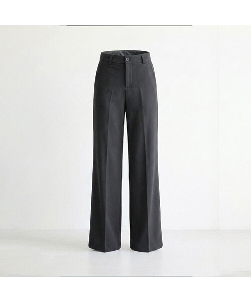 VASCARA（バスカラ）の「No Tuck Wide Slacks (3colors)（スラックス・レディース・ホワイト/チャコール/ブラック・LARGE/MEDIUM/SMALL）」の3枚目の写真