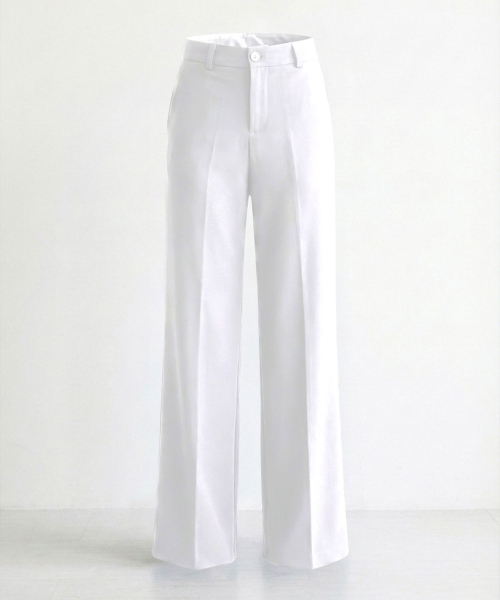 VASCARA（バスカラ）の「No Tuck Wide Slacks (3colors)（スラックス・レディース・ホワイト/チャコール/ブラック・LARGE/MEDIUM/SMALL）」の6枚目の写真