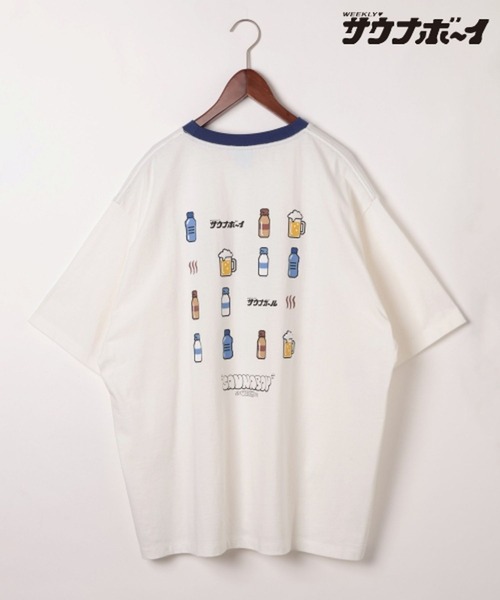 サウナボーイ(サウナボーイ)の「【サウナ×○○=ととのう】アフターサウナTシャツ(Tシャツ/カットソー・レディース・オフホワイト/ライトグレー/チャコール/イエロー・LARGE/MEDIUM)」の6枚目の写真