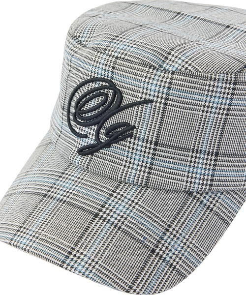 X-girl(エックスガール)の「LOGO MARK EMBROIDERED FLAT BRIM CAP(キャップ・レディース・ベージュ/ブラック・ONE SIZE)」の6枚目の写真