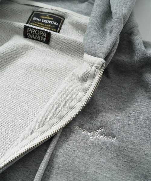 EGO TRIPPING（エゴトリッピング）の「mpa4137- EGO×PROPA MOLD-SWEATPARKA ジップパーカー(P66702)（パーカー・メンズ・チャコール/杢グレー・46/48）」の11枚目の写真