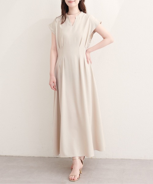 natural couture（ナチュラルクチュール）の「フロントタックスキッパーワンピース（ワンピース・レディース・ライトベージュ/ブラック/その他1/その他2/その他3・MEDIUM/LARGE）」の12枚目の写真