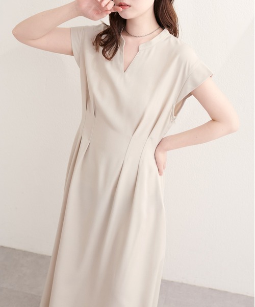 natural couture（ナチュラルクチュール）の「フロントタックスキッパーワンピース（ワンピース・レディース・ライトベージュ/ブラック/その他1/その他2/その他3・MEDIUM/LARGE）」の13枚目の写真