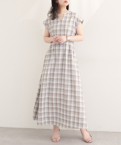 natural couture（ナチュラルクチュール）の「フロントタックスキッパーワンピース（ワンピース・レディース・ライトベージュ/ブラック/その他1/その他2/その他3・MEDIUM/LARGE）」の16枚目の写真