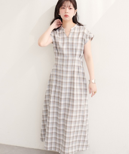 natural couture（ナチュラルクチュール）の「フロントタックスキッパーワンピース（ワンピース・レディース・ライトベージュ/ブラック/その他1/その他2/その他3・MEDIUM/LARGE）」の18枚目の写真