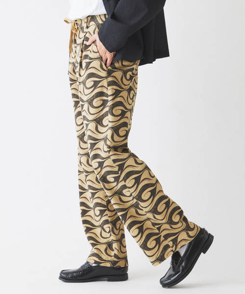 JOURNAL STANDARD relume(ジャーナルスタンダード レリューム)の「バティック パターンプリント イージーパンツ(その他パンツ・メンズ・グリーン/ブラウン・LARGE/MEDIUM)」の12枚目の写真