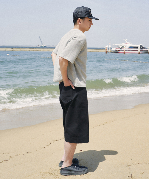 XERO（ゼロ）の「ワッフルクロップヘンリーネックTシャツ[メランジグレー]（Tシャツ/カットソー・レディース・その他・MEDIUM/LARGE）」の3枚目の写真