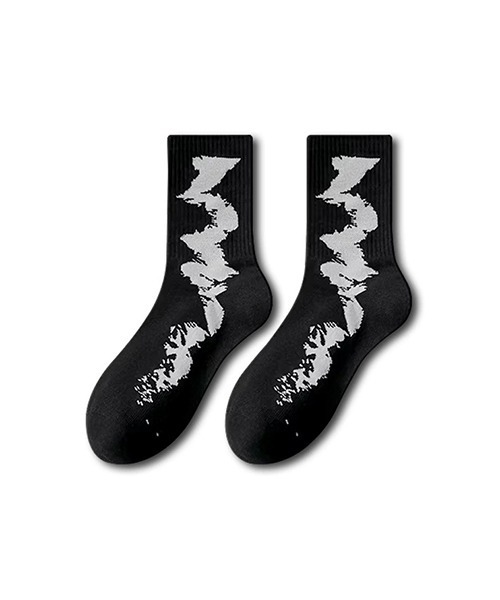 VIBGYOR（ヴィブジョー）の「EK589/メンズデザインクルーソックス/靴下(NEZ)（ソックス/靴下・メンズ・オレンジ/ホワイト/グリーン/ブラック/ブルー・FREE）」の9枚目の写真