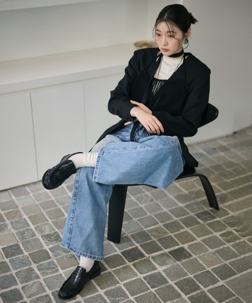 LAULEN(ローレン)の「low heel gathered loafers /ローヒールギャザーローファー(ローファー・レディース・ブラック・24cm/23cm/25cm)」の7枚目の写真