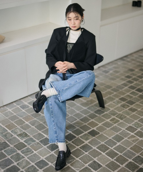 LAULEN(ローレン)の「low heel gathered loafers /ローヒールギャザーローファー(ローファー・レディース・ブラック・24cm/23cm/25cm)」の8枚目の写真