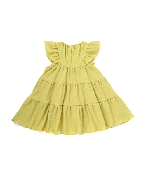 BeBe（ベベ）の「ヨークレースシャーリングティアードワンピース(90~140cm)（ワンピース・キッズ・オフホワイト/グリーン・140cm/130cm/110cm/120cm）」の11枚目の写真