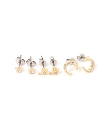 クレセントスターピアス2点セット / 663516