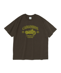 CB 1985 バイクグラフィック半袖Tシャツ (カーキ)