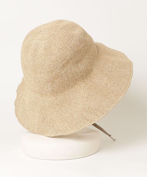 ROSE BUD(ローズバッド)の「(odds)PLAIN RIBBON HAT 26(ハット・レディース・ベージュ/ブラウン・ONE SIZE)」の3枚目の写真